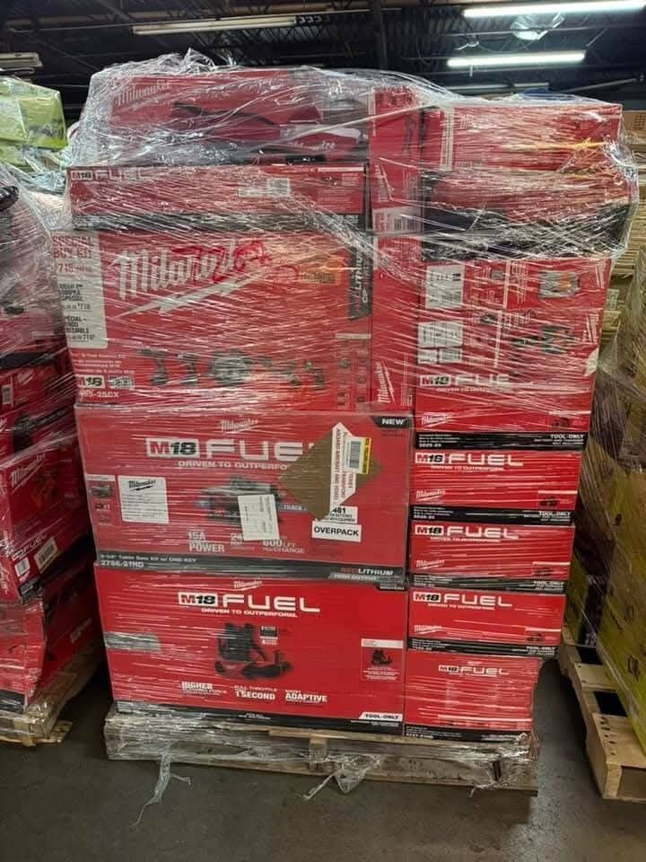 Milwaukee Pallet: 90-Unit Lot Milwaukee Pallet: 90-Unit Lot