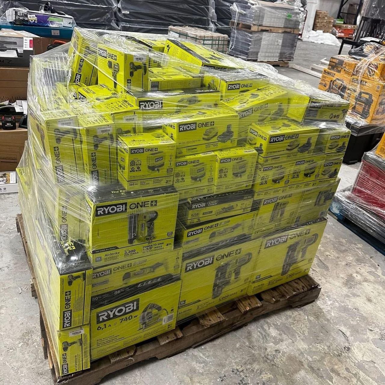Ryobi Pallet: 200-Unit Lot Ryobi Pallet: 200-Unit Lot
